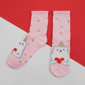 Набор новогодних женских носков Мишка