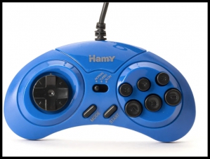 Игровая приставка Hamy 4 Blue (8bit + 16bit, 350 игр)